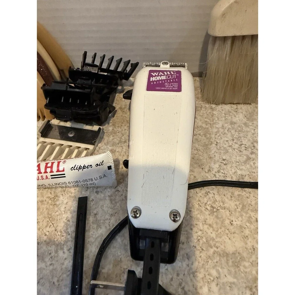 Vintage Wahl HomeCut Adjustable Hair Clipper Set with accessories